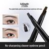 Lilinzhí Waterproof Smudge-Proof Eyebrow Pencil - Smooth, Long-Lasting, Distinct Strokes.