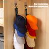 Vertical Cap Storage Rack - Door-Mounted Hat Organizer for Baseball Caps and Beanies(With 8pcs clips)