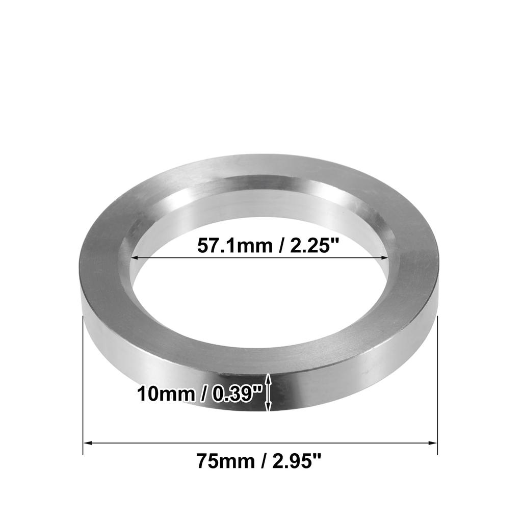 X AUTOHAUX Set of 4 OD 75mm to ID 57.1mm Aluminum Alloy Car Hub Centric Rings Wheel Borealis Spacer