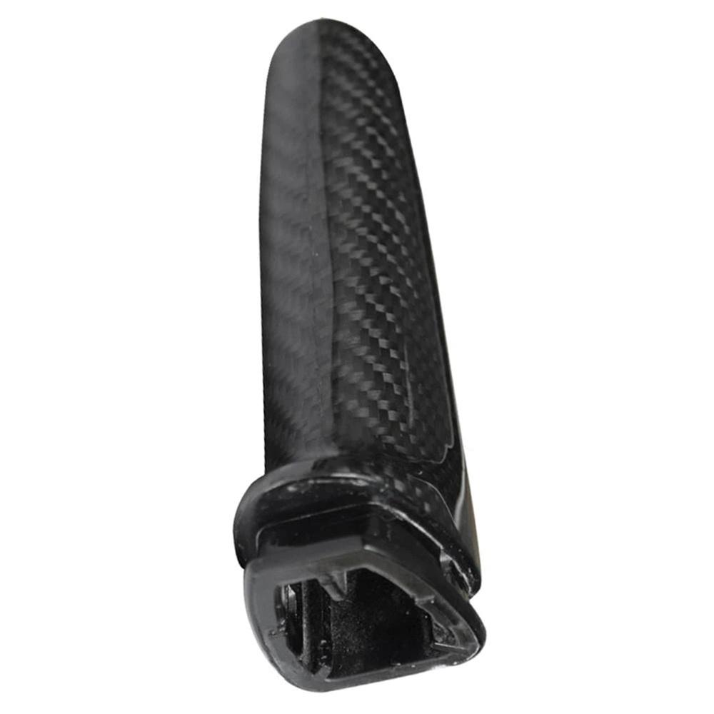For BMW Models With Handbrake Brake Handle Cover Trim Real Carbon Fiber Black 1x