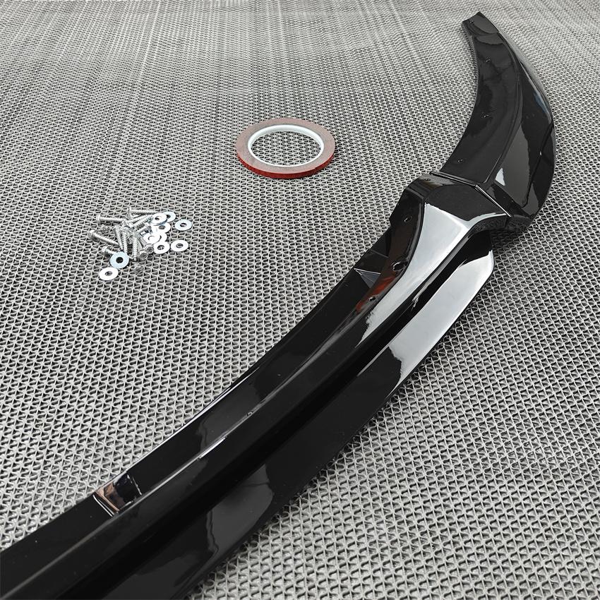 Gloss Black Or Carbon Look Car Front Bumper Lip Splitter For BMW 1 Series E82 E88 2008-2013 Bumper Canard Lip Splitter Body Kit
