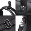 Cowhide men's briefcase 16 inch portable one shoulder computer bag breathable and waterproof