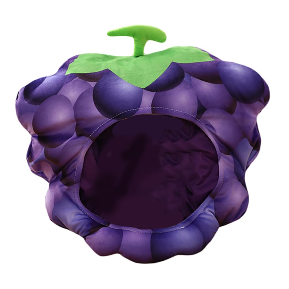 

Grape Plush Party Suitable for Costume Dress Up Perfect for Purple [Lurrose] Headgear, Headgear, Hat, Material, Soft, Lightweight, Comfortable, Funny, фіолетовий
