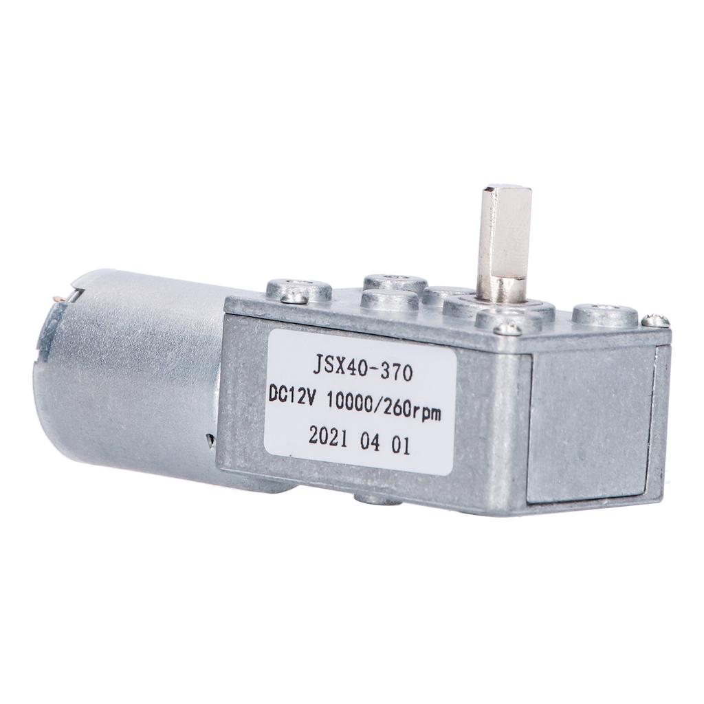 Turbine Worm Motor Turbo Geared Box Reduction Shaft Equipment 260RPM DC12V JSX40?370