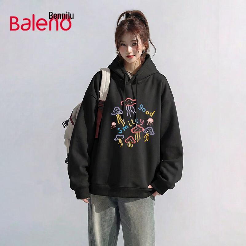 Baleno Women's Fun Print Hooded Sweatshirt
