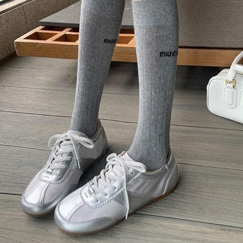 Fashion Fashionable Casual Women's Shoes 2025 Spring Summer Lace Up Round Toe Low Heels Sneakers Outside Comfy Flat Sneakers Mujer