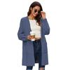 Autumn and Winter New Style Women's Knitted Casual Pocket Knitted Cardigan Sweater Long Sleeves Loose