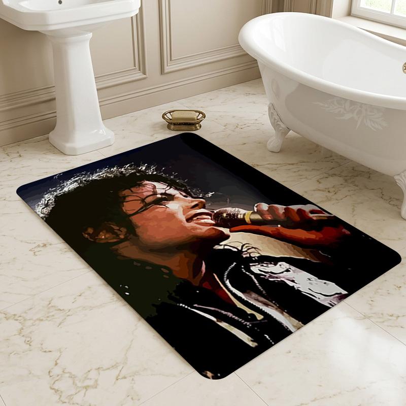 Michael Jackson Living Room Nonslip Area Rug Soft Carpet For Bedroom Gameoom Playroom Sofa Office Home Decor Doormat