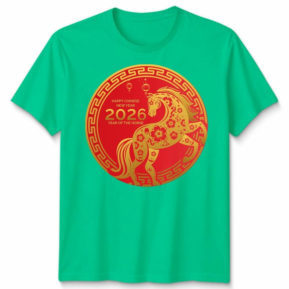 Chinese New Year 2026 Year Of The Horse Lunar Zodiac Unisexs Unisexs T Shirt