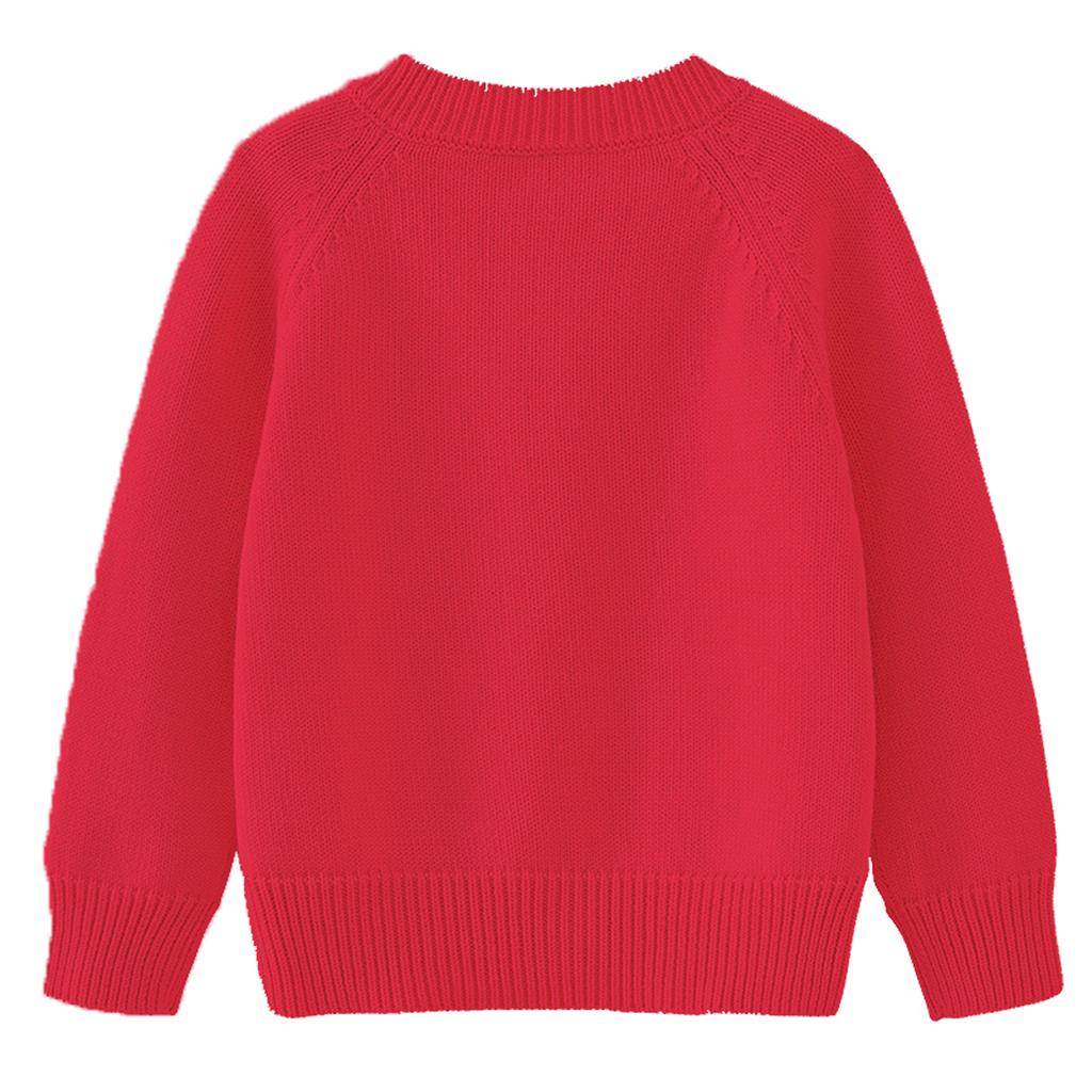 Kinder Mode Lässiger Strickcardigan Langarm Top