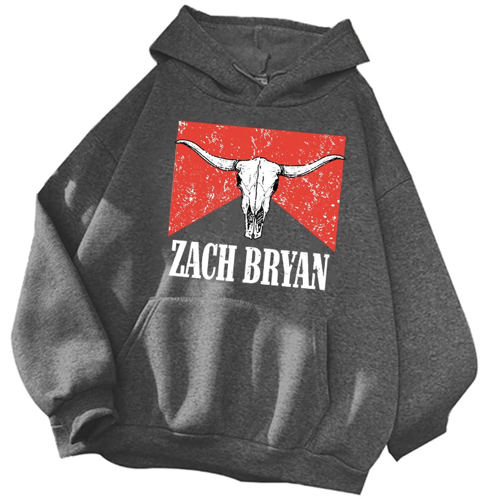 Zach Bryan Merch Print Loog Sleeve Men Women Coat Hoodie