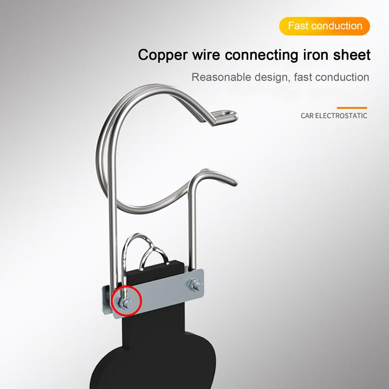 Car Anti Static Strip Earth Belt Ground Wire Electrostatic Belt Auto Static Discharge Strip Effective Safe Static Elimination