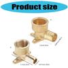 Kupfer Crimpfittings Tropfenohr Winkel 1/2 Zoll 3/4 Zoll Innengewinde Adapter Crimpfitting für Rohrleitung Sanitär