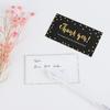 30/50PCS Black Gold Kraft Paper Cards Thank You For Your Order Card For Small Shop Gift Decoration Appreciate  Card For Business