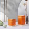 Square Metal Tins with Lids Empty Tins Box Containers Decorative Short/Tall Tins Gift Candy Loose Tea Storage Organizers