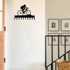 Cycling Medal Hanger Rack 10 Hooks Metal Wall Art for Proudly Displaying and Organizing Your Cycling Achievements