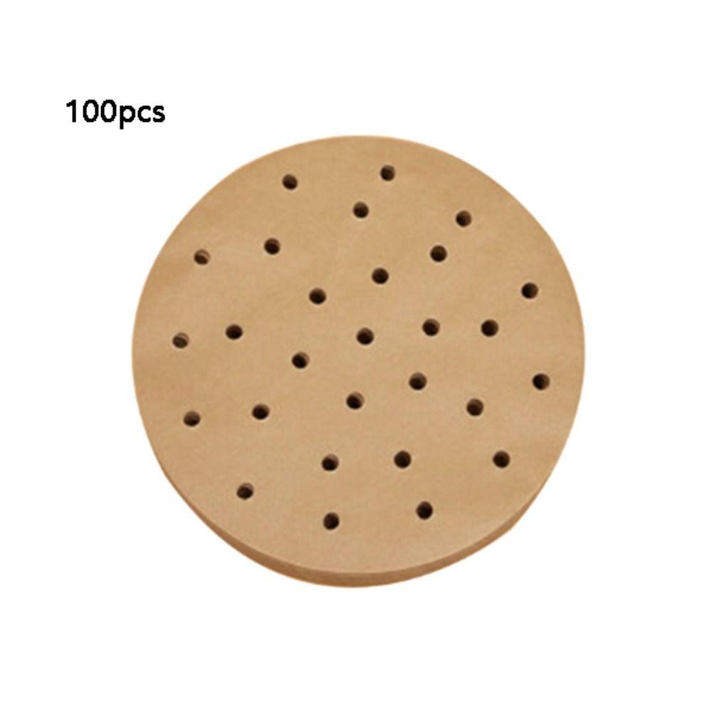 100pcs Non-Stick Air Fryer Paper Square Round Rectangular Baking Oil-proof Paper  Steamer