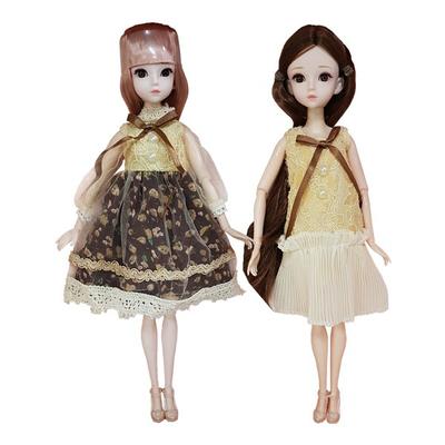 Boneca bebê plus articulada, âmbar, vidro, 30cm