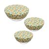 Kitchen Bowl Covers for Salad, Fruit and Prep Bowls, Set of 3 with Elastic Edges for Bread Proofing, Kitchen Storage and Table Serving, 7 To 13 Inch