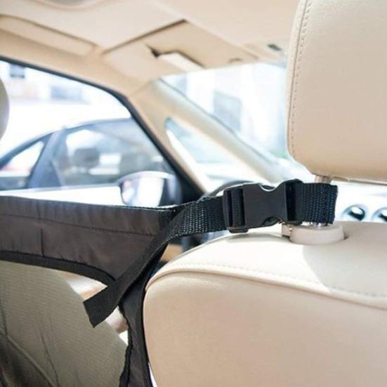 Hundebarriere für Rücksitz im Auto Einfach zu installieren Haustier-Barriere Netzgitter mit Haken Sicherheits-Trennwand mit Aufbewahrungstasche für Auto SUV LKW