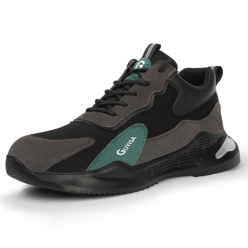 Safety Shoes Men's Steel Toe Anti-smash and Puncture-proof Labor Protection Shoes Light Wear-resistant Work Protection Functional Shoes
