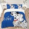 Love Between Dalmatians Print 3Pcs Bedding Setduvet Cover With 2 Bedropillowcase Home Birthday Gift