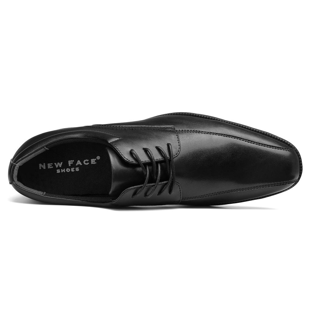 New Face Kobe Liberal Business Shoes with and NF302 Men's Two-Seam Sneaker-Like Grip, Lightweight, Breathable, Water-Repellent, (Black, 26-Point