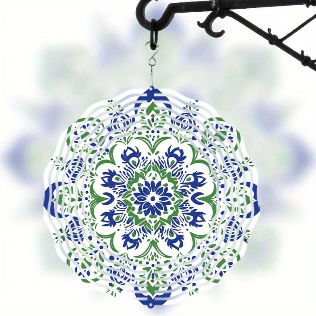 2D Pomona Kinetic Wind Spinner for Garden Outdoor Decor Weatherproof Metal Windmill No Power Needed Easy Installation