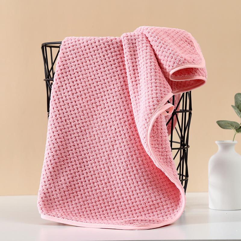 2pcs/lot Bath Towels Pure Cotton Strong Water Absorption No Lint No Fading Bath Quick-drying Household Towels Skin-friendly and Soft