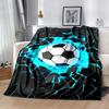 1pc Soccer Ball blanket Soft Warm Lightweight Perfect for Travel Camping Picnics Sofa Office Bed Living Room Ideal Gift for Friends and Family