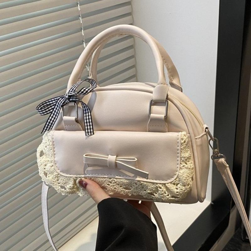 High-end small bag women's summer new fashion niche design messenger bag portable bowling bag