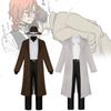 Comfortable Anime Cosplay Outfits For Gamers Bungo Stray Dogs Dazai Chuuya Soft Fabric