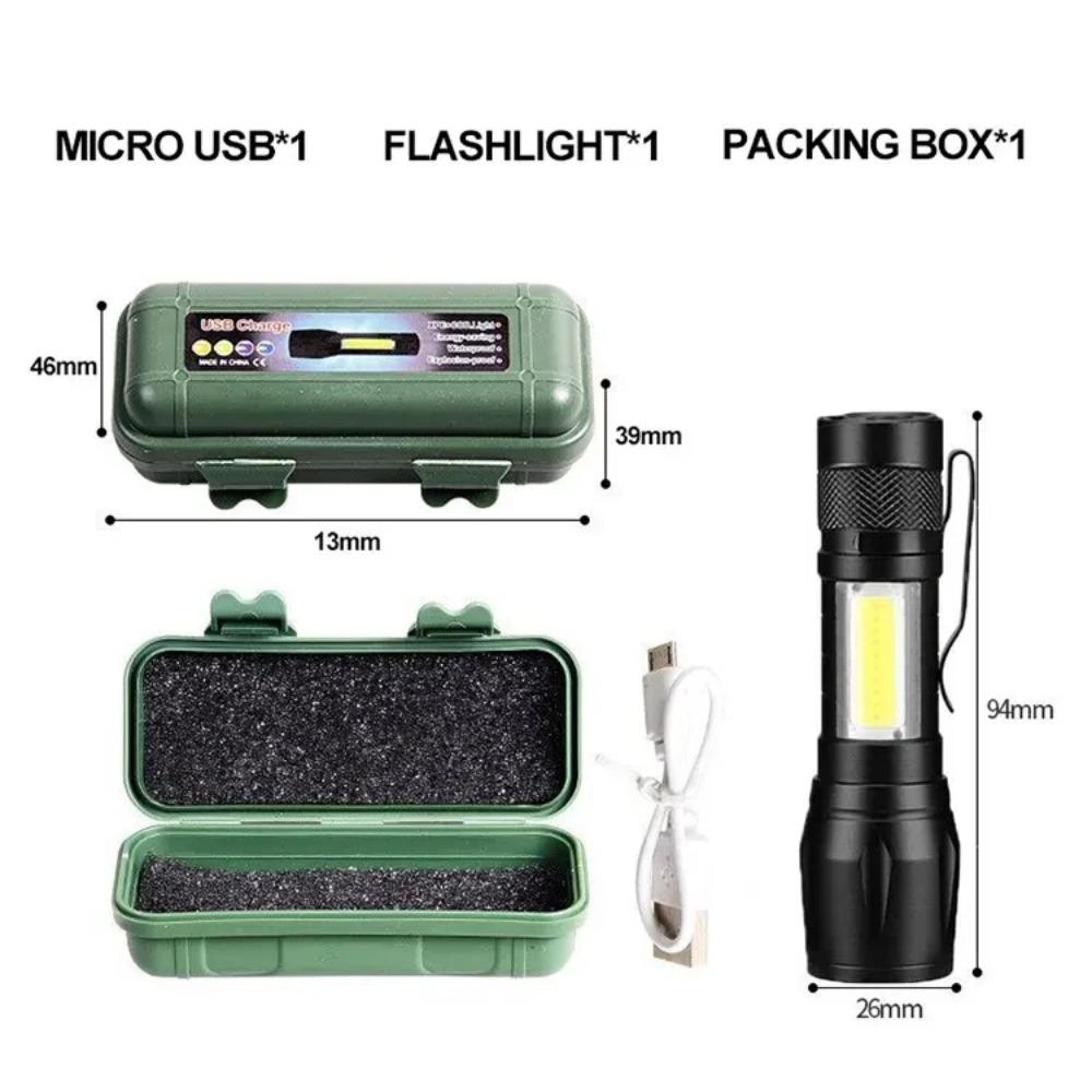 

Мини-фонарик светодиодный перезаряжаемый фонарик портативный фонарик с зарядкой через USB мощный банк для кемпинга водонепроницаемый фонарь дальнего действия aluminium alloy