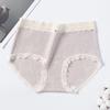 Women's Spring and Autumn Color Cotton 10A Antibacterial Extended Crotch Seamless Underpants