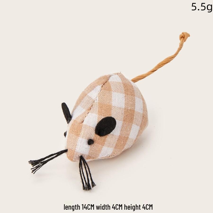 Cat Toy Set: Plush Feather Mouse Molar & Bite-Resistant