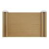 Brown Wood‑Grain Hollow PP Board 20mm1.5mm PVC Frame 540x1970x330mm Outer1885x456mm Inner Size Garden Furniture Cabinet