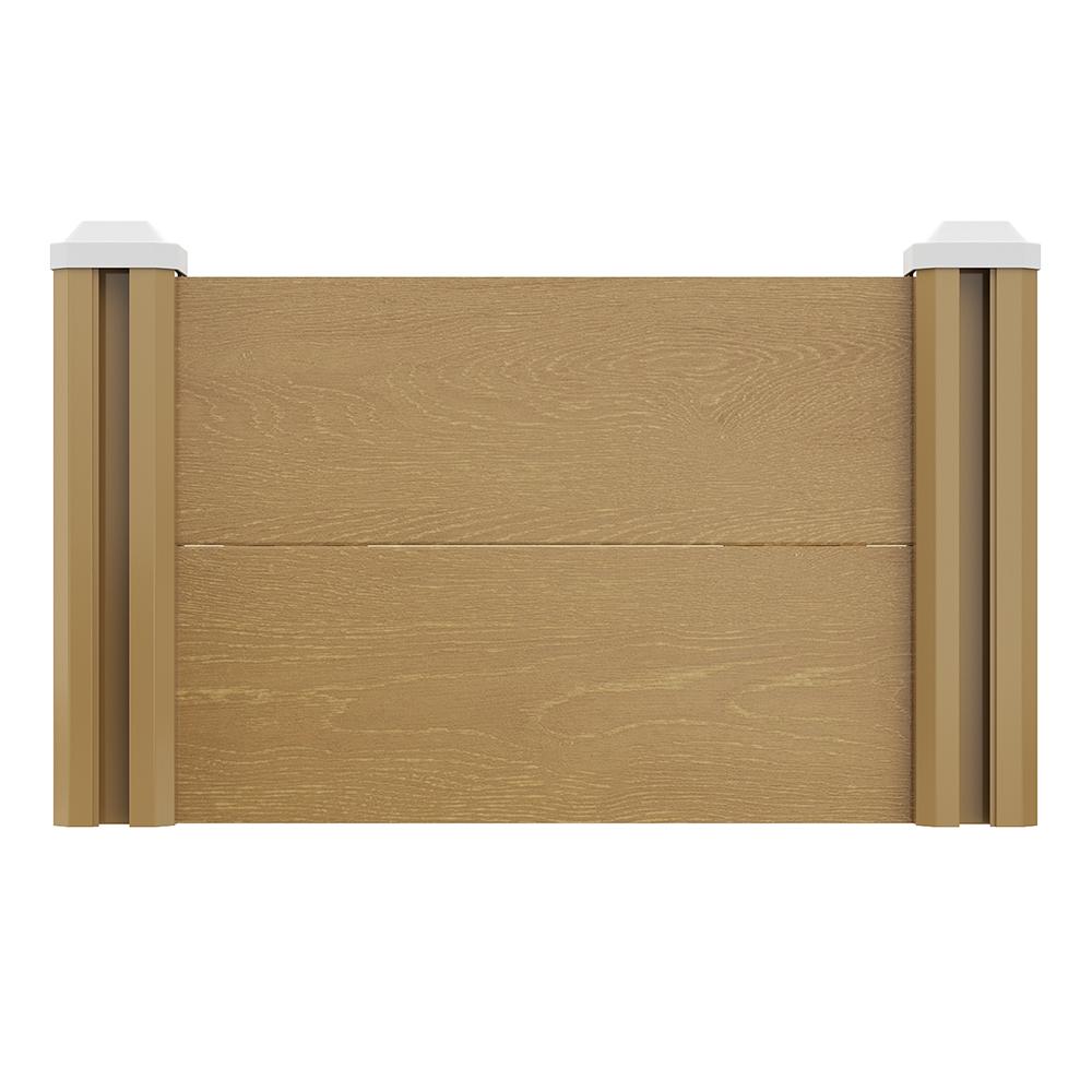 Brown Wood‑Grain Hollow PP Board 20mm1.5mm PVC Frame 540x1970x330mm Outer1885x456mm Inner Size Garden Furniture Cabinet