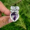 Thanks Giving Day Sale Chevron Amethyst Stone Flower Ring 925 Sterling Silver