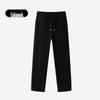 Pantaloni da tuta casual da uomo in lana-seta caldi foderati in velluto larghi per primavera, autunno e inverno