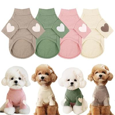 New Shirt  Pet Warm Clothes Pet Dog Clothes Base Designer Cute Love Bear Teddy Yorkshire Hoodie Puppy Clothing MWTJK01