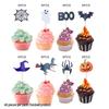 Backen Halloween Kuchen Dekoration: Fledermaus, Spinne, Hexe, Geisterhaus Topper