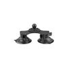 Ram Mounts Twist Lock Dual Suction Cup Base Ball Black 1-inch RAM-B-189B-202U
