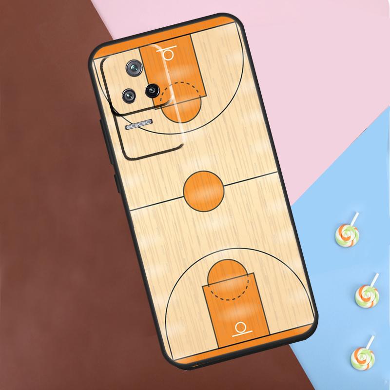 Basketball Court Diagram Case For Xiaomi 13T 14 Pro 11T 12T 12 13 Lite POCO X6 X3 X4 X5 Pro F3 F5 M5s M6 Pro Cover