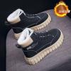 Winter velvet high-top Martin boots women's versatile thickened warm cotton shoes platform casual snow boots short boots women