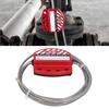 BD L11 4 Lockout Tagout Cable Lock 4mm Stainless Steel Adjustable Cable Lockout for Equipment Maintenance