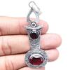 Pendant Mozambique Garnet Gemstone Gift For Her Silver Jewelry 3"