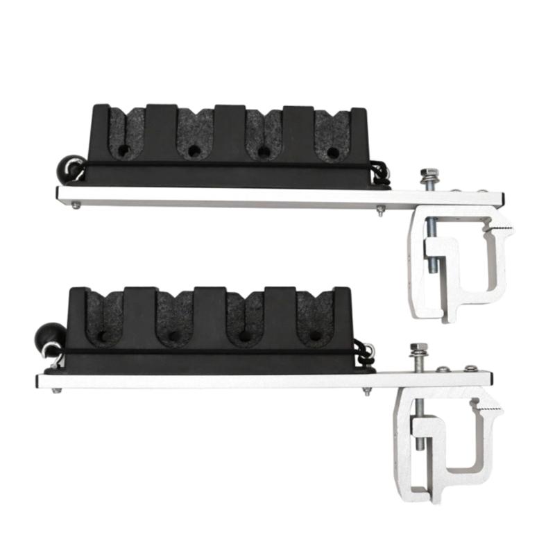 

Truck Bed Fishing Rod Holder 4/6 Rod Aluminum Alloys Clamps on Fishing Rod Holder Secured Rod Racks for Outdoor Fishing
