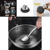 Stainless Steel Wire Scrubber With Handle For Kitchenware And Metal Dishes Deep Cleaning
