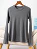 Long Sleeve Female Cold Basic Warm Shirt Bottom Shirt Large Size Heating Clothes In The Fall In The High Neck Inner Wear Padded Threaded T-shirt Tops