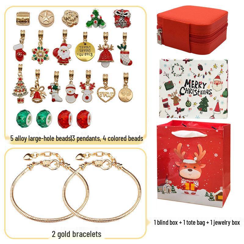 Hot Selling 24-Day Advent Calendar DIY Jewelry Surprise Box for Christmas Gifts